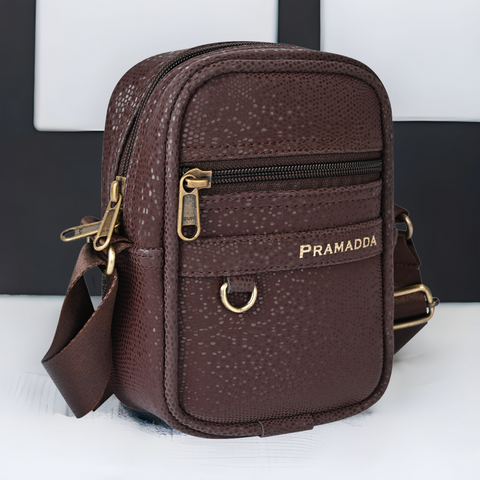 Mocha Brown Gold Label Sling for Men