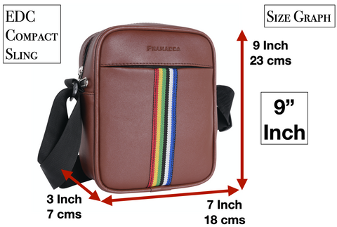Chocolate Brown Tourister Sling Bag | Tograin Vegan Leather