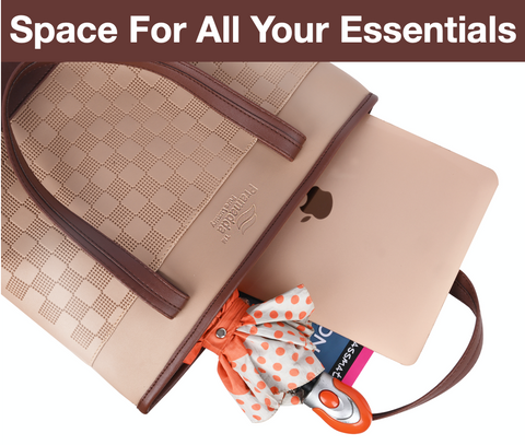 Classic Beige Tote Bag | Shoulder Bag For Shopping Travel Daily Use