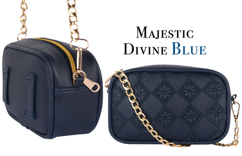 Stylish Beautiful Flower Emboss Crossbody Sling Bag For Women