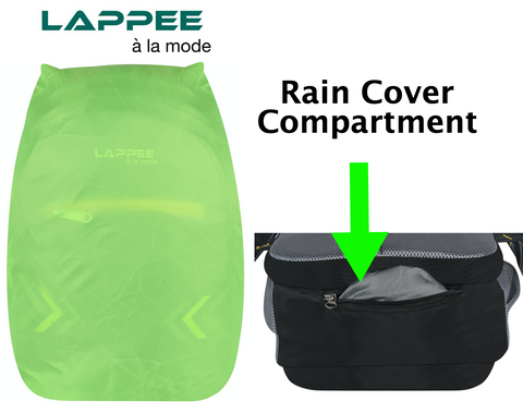 Lappee Air Black Casual Laptop Backpack With Rain Cover For Men and Women | Backpacks for School College Office.