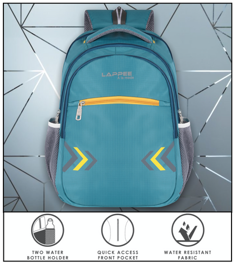 Lappee Air Green Casual Laptop Backpack With Rain Cover For Men And Women | Backpacks For School College Office.