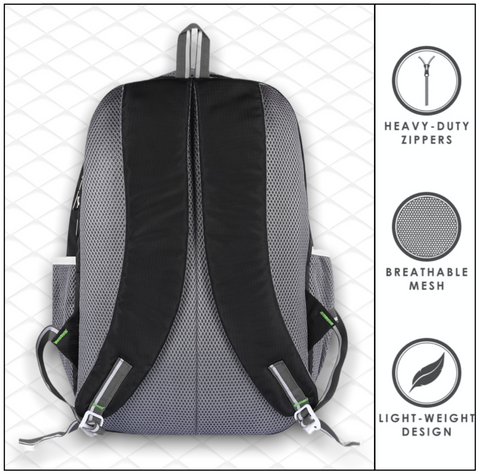 Lappee Pro Black Casual Laptop Backpack With Rain Cover For Men And Women | Backpacks For School College Office.
