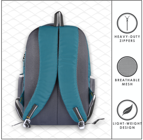 Lappee Pro Green Casual Laptop Backpack With Rain Cover For Men And Women | Backpacks For School College Office.