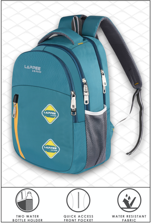 Lappee Pro Green Casual Laptop Backpack With Rain Cover For Men And Women | Backpacks For School College Office.