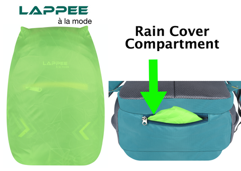 Lappee Pro Green Casual Laptop Backpack With Rain Cover For Men And Women | Backpacks For School College Office.