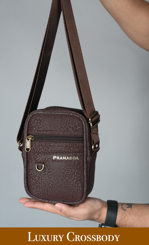 Mocha Brown Gold Label Sling for Men