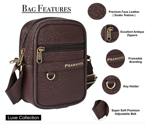 Mocha Brown Gold Label Sling for Men