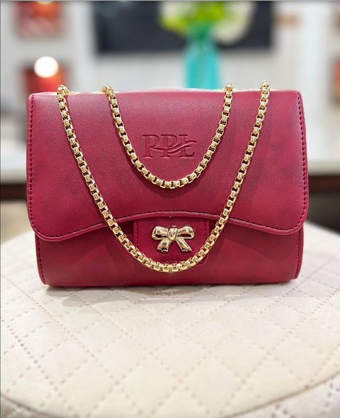 Pretty Cherry Maroon Emily Side Shoulder Sling Bag