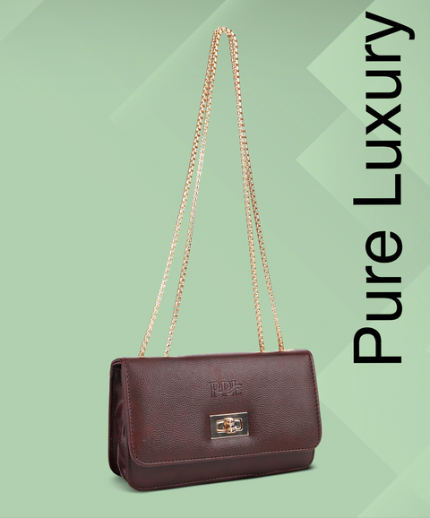 Stylish Mocha Brown Phuket Mobile sling bag for women side shoulder purse