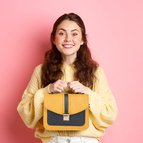 Elegant Yellow Rachel Purse For Women.