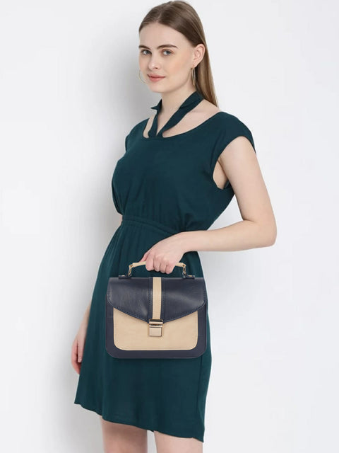 Elegant Navy Blue Rachel Mobile Sling Bag for women