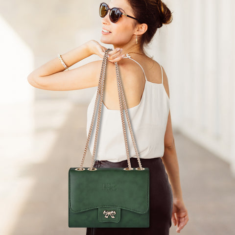 Shamrock Green Emily Side Shoulder Sling Bag