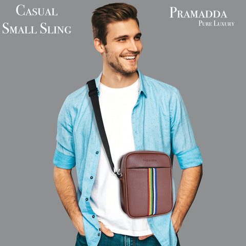 Chocolate Brown Tourister Sling Bag | Tograin Vegan Leather